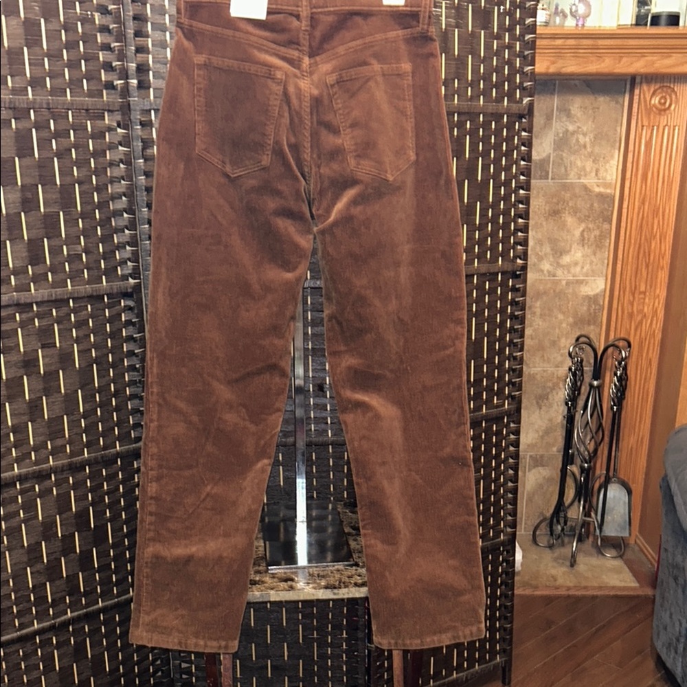 NWT BR Brown Corduroy Pants, size 28 - Picture 8 of 11